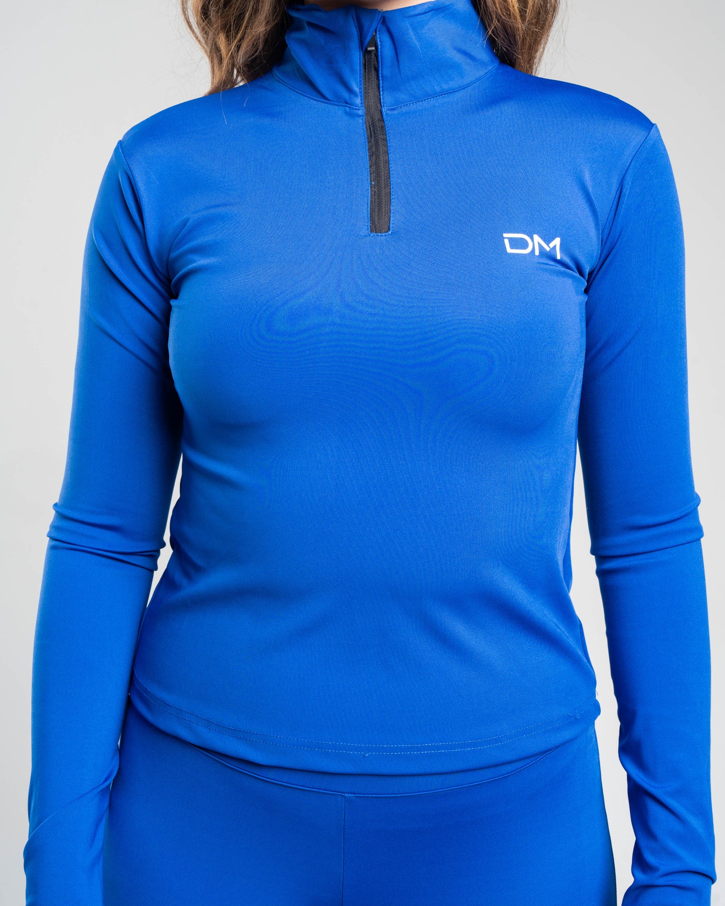LONG SLEEVE ZIP UP - DRIFT BLUE