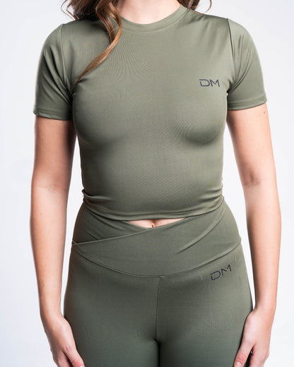ESSENTIAL BASIC TEE - SAGE