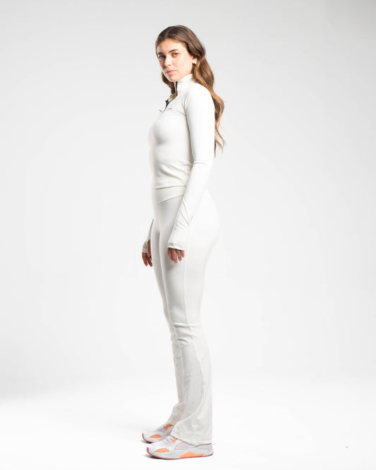 HIGH WAIST FLARED PANTS - FROSTLINE