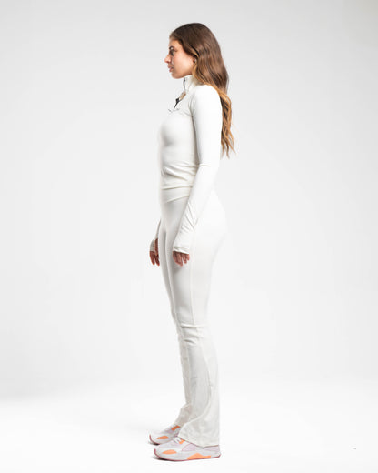 HIGH WAIST FLARED PANTS - FROSTLINE